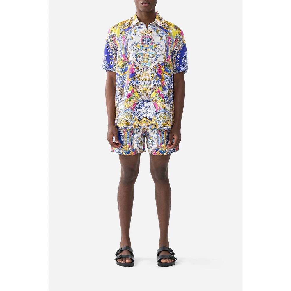 NEW CAMILLA short sleeve oversized shirt in españa nirvana